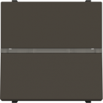 Insert/cover Rocker/button, Off switch 1-pole with LED exchangeable Anthracite - Zenit 2CLA220151N1801 | 8427238230481