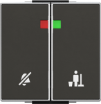 Color: Soft Black   Rocker for Bell push-button with DND/MUR indicator code: 8180.4 2CLA854440A1501 | 8427238224060