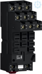 Socket RUZ- separate contact -12A, < 250 V, connector. range of product: Zelio Relay - product or component type: socket - contact terminal arrangement: separate - product compatibility: plug-in relay RUM (2 C/O), plug-in relay RUM (3 C/O) - shape of ...