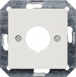 Cover plate for built-in controls, diameter 22.5mm, 55x55mm, titanium white, DELTA i-system 5TG2568 | 4001869045092