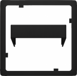 Motion detector adapter frame, matt black, DELTA I-system 5TG6278-5SB00 | 4001869601397
