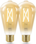 LED Bulb WiZ Wi-Fi BLE 7W (50W)ST64 E27 920-50 Amb 2PF/6 5000K 640lm 929003018742 | 8719514551077