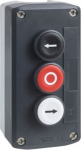 Dark grey station, white flush/red flush/black flush pushbuttons &Oslash;22. range of product: Harmony XALD - product or component type: complete control station - device short name: XALD - product destination: for XB5 &Oslash; 22 mm control and signalling units - ...