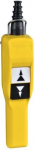 Pendant control station, Harmony XAC, plastic, yellow, pistol grip, 2 push buttons with 2NO XACA207 | 3389110645033