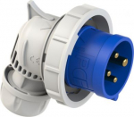 CEE Industrial plug angled 4x16A (3P+PE) 9h IP67 TWIST blue/grey 80142-9 | 9003399440083