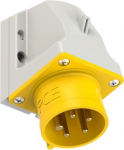 CEE-wall mounted plug 5x16A (3P+N+PE) 4h IP44 yellow 515-4 | 9003399058806