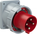 CEE-flanged plug angled 4x63A (3P+PE) 6h IP67 POWER TWIST red 734-6 | 9003399067822