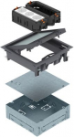 UDHOME GES4 7011 Underfloor hatch 6-seat set 222x222x73mm PA iron grey 7427410 | 4012195916888