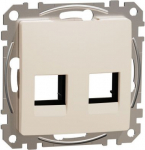 Cover plate AMP MOL KELCAT5E, CAT6 UTP, beige Sedna Design SDD112444C | 3606481479068