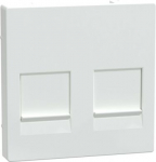 Cover plate for data outlet 2xRJ45 white, antibacterial System M MTN4562-0325 | 3606480309533
