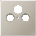 Metal cover plate for SAT/TV socket outlet, stainless steel, LS ES2990SAT | 4011377748804