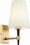Wall lamp Zaragoza 1 X E14 (40W) brass H001WL-01BS | 4251110075167