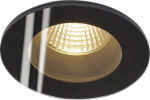 Downlight PATTA-F 11W 745lm 3000K IP20/65 DIM, black 114440 | 4024163151429
