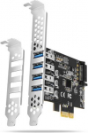 I/O CARD USB PCIE 4PORT/PCEU-43RS AXAGON PCEU-43RS | 8595247906960