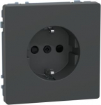 Socket-outlet 2P+E, 16A, Schuko, anthracite, D-Life MEG2300-6034 | 4042811196400