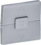 Cover plate Valena Life - roller blind control - aluminium 755142 | 3414970462350