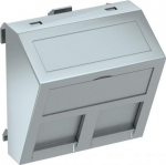 DATA Adapteris f. 2 konektoriem tips A 45x45mm, PC, alumīnija lakots 6119242 | 4012195697183