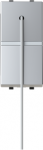 Color: Silver.   Rated voltage: 110 - 250 Vac.   Rated current: 16 A.   Screwless terminals.   Cord length: 2 meters.   Size: 1 module. 2CLA214800N1301 | 8427238229591