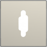 Color: Stainless Steel   Cover plate for VGA connection unit code: 8155.5 2CLA855550A1401 | 8427238148373
