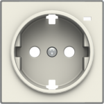 Color: Soft White   Cover plate for Schuko socket outlet code: 8188.8 2CLA858880A1101 | 8427238134529