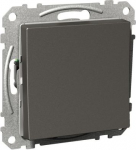 Switch, Exxact, 1-pole 2-way, 16A, 250V, screwless terminals, anthracite WDE003521 | 3606480201004
