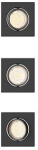 Downlight Peridot with frame, 7W, GU10, IP20, black, 3 pcs. 929004669601 | 8721103037039