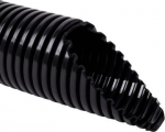 Flexible pipe UV stable, halogen free PA diameter 54,5 mm, mechanical resistance 350N/5cm, black, package 25 m. APACS54_F25 | 8595057651517