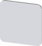 Labeling plate for gluing on enclosure, label size 22x22mm, silver label, black font, without inscription, for self-labeling 3SU1900-0AF81-0AA0 | 4011209962361