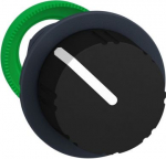 Head for selector switch, Harmony XB5, flush mounted black knurled knob 2 pos return r to l ZB5FD49 | 3606481339911