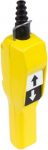 Pendant control station, Harmony XAC, plastic, yellow, pistol grip, 2 booted push buttons with NO+NC XACA215 | 3389110644838