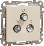 TV/R/SAT Socket intermediate 10db, Beige, Sedna SDD112488 | 3606481466600