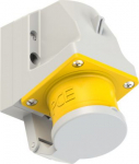CEE-wall mounted plug 5x16A (3P+N+PE) 4h IP44 yellow with lid 515-4D | 9003399222658