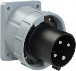 CEE-flanged plug angled 4x63A (3P+PE) 7h IP67 POWER TWIST black 734-7 | 9003399224300