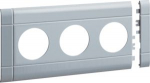 Frontplate 3-gang socket outlet for BRH 100 stackable halogen alu lacquered GB10030LAN | 4012740854580
