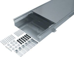 flush floor trunking with trough dry care nom. width 400 level. range 45-70mm BKW400060 | 4012002237472
