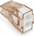 PUSH WIRE Connectors for Junction Boxes 2-conductor terminal block Brown clear housing 773-602/100 | 4055143249133