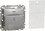Key card Switch 10AX, aluminium Sedna Design SDD113121 | 3606481479433