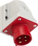 Wall mounted plug 4x16A (3P+PE) 6h IP44 red 514-6 | 9003399514067