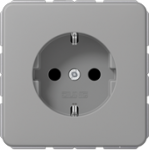 Socket outlet, 16A/250V, earthed, grey, CD CD1520GR | 4011377059993