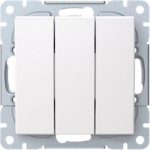10631UC-916 Switch 1+1+1, 1 pole, white, Saga 2TKA00005009 | 6438199011295