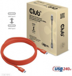 CABLE USB-C TO USB-C 4M/M/M CAC-1515 CLUB3D CAC-1515 | 8719214472641
