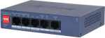 Switch DAHUA DH-CS4005-4ET1GT-36 Switch layer L2 4xRJ-45 ports RJ-45 Ports Type Fast Ethernet (10/100) 1xGigabit Ethernet (copper) ports quantity 4xPower over Ethernet (PoE) ports quantity Total Power over Ethernet (PoE) budget 36 W CS4005-4ET1GT-36  ...