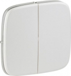 Cover plate Valena Allure - 2-gang switch/push-button - pearl 755029 | 3414970481733