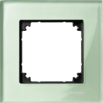 Cover frame, Merten M-Elegance glass, 1 gang, emerald green MTN404104 | 3606485111414