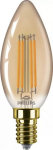 LED Decorative Filament Bulb 3.1W (25W) B35 E14 Amber 250lm 1800K 929003628901 | 8720169191501