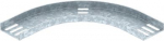Horizontāls 90&deg; līkums visiem kuģu būvniecības kabeļu reņu tipiem, izgatavots saskaņā ar kuģniecības standartu VG 88900-2. 7061145 | 4012196223879