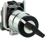 Key selector switch, Harmony XB4, metal, black, 22mm, key 455, 2 positions, spring return right to l XB4BG61 | 3389110118971
