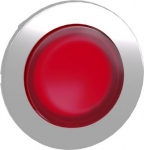 Head for illuminated push button, Harmony XB4, plastic, red projecting, 30mm, universal LED, spring ZB4FW143 | 3606489582616