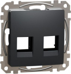 Cover plate AMP MOL KELCAT5E, CAT6 UTP, anthracite Sedna Design SDD114444C | 3606481480262