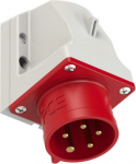 Wall mounted plug 5x16A (3P+N+PE) 6h IP44 red 515-6 | 9003399515064